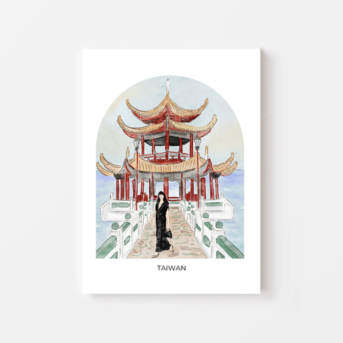 Destination wall art chinoserie prints by Nina Maric