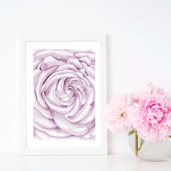 Purple Delight - Exquisite Rose Art Print by Nina Maric