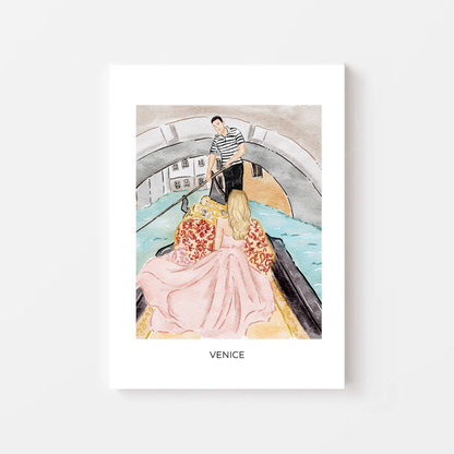 Art print Venice by Nina Maric illustrations