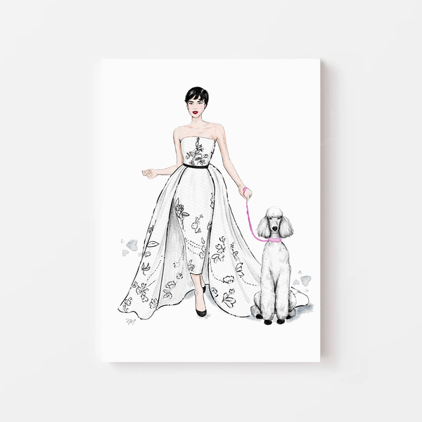 Audrey Hepburn art by fashion illustrator nina maric