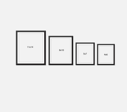 Serene Chic: Calming Fashion Illustration Art Print (brunette)