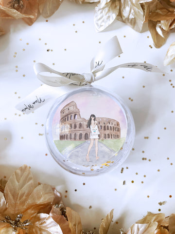 Sparkling Rome Glitter ornament