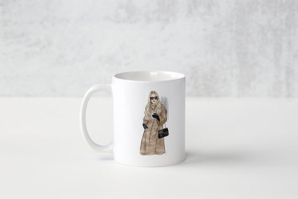 Fashion girl mug