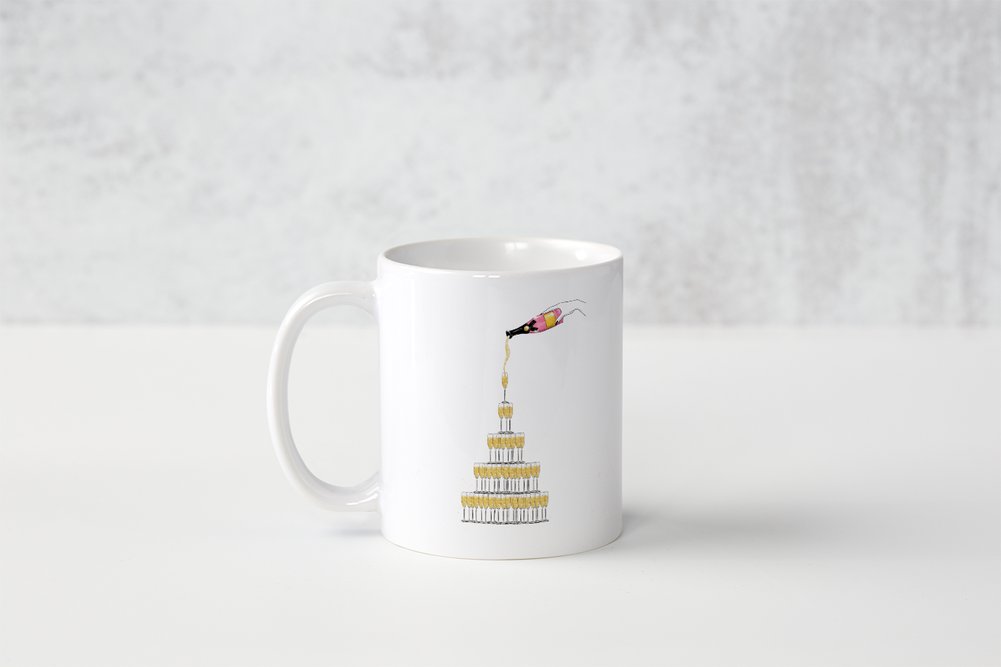 Moet Champagne Tower - fashion mug