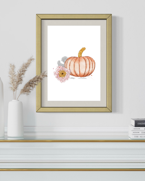 elegant pumpkin by nina maric art