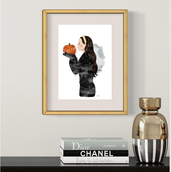 fall wall art by nina maric fashion illustrator