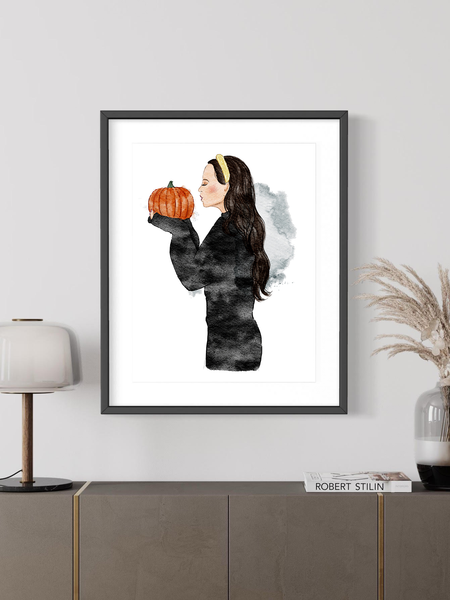 fall fashion art print by nina maric