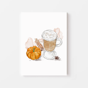 Pumpkin Spice Fall Essentials Art Print