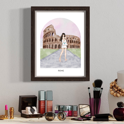 Fashion illustration home decor prints by Nina Maric