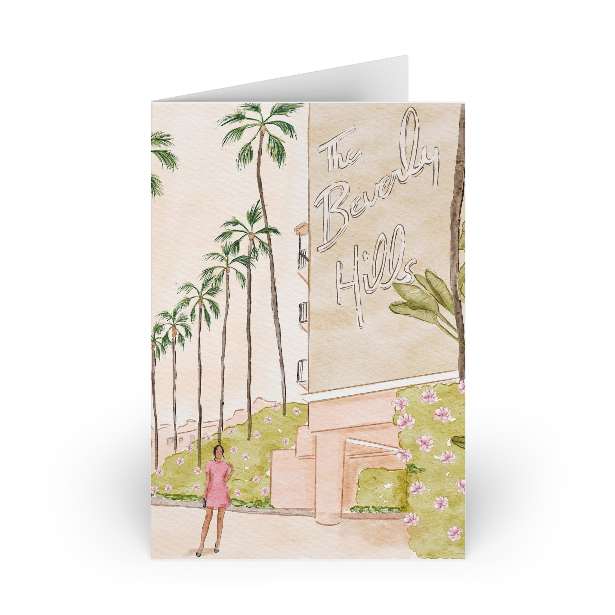 Unique greeting card travel inspired California art by Nina Maric