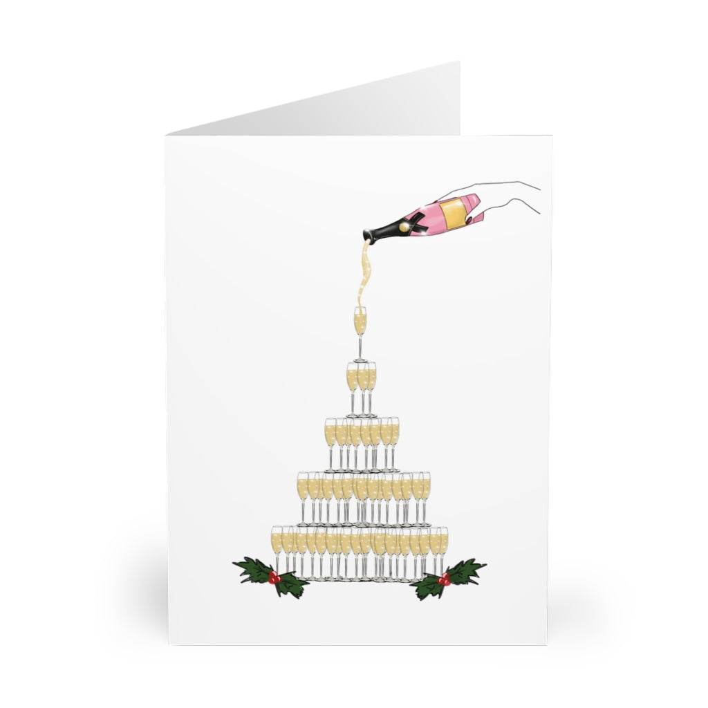 Glam Holiday Card - 'tis the season for Moet
