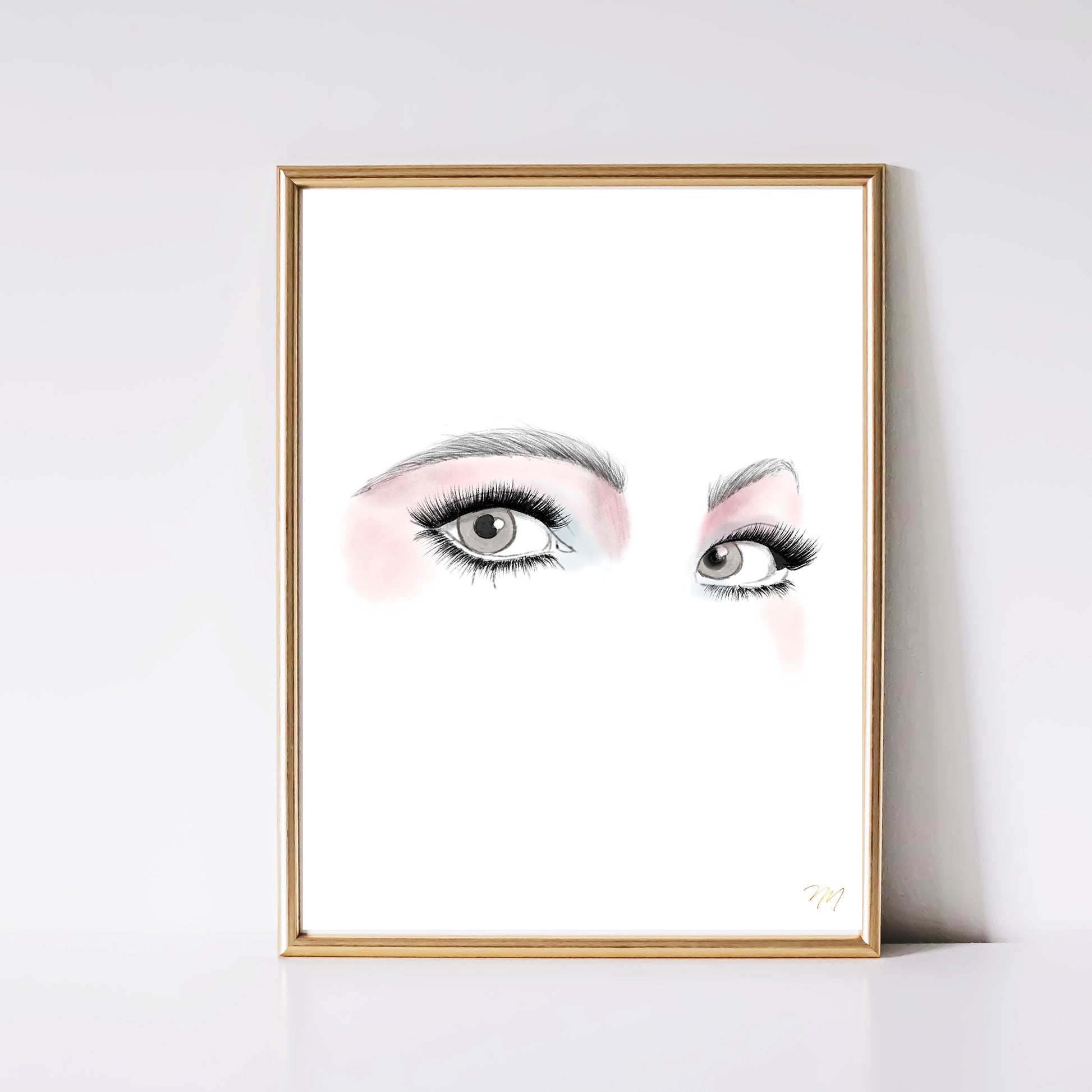 Fashion illustration wall art prints by Nina Maric