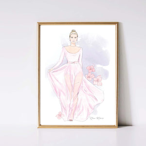 Fleur Watercolor Art Print